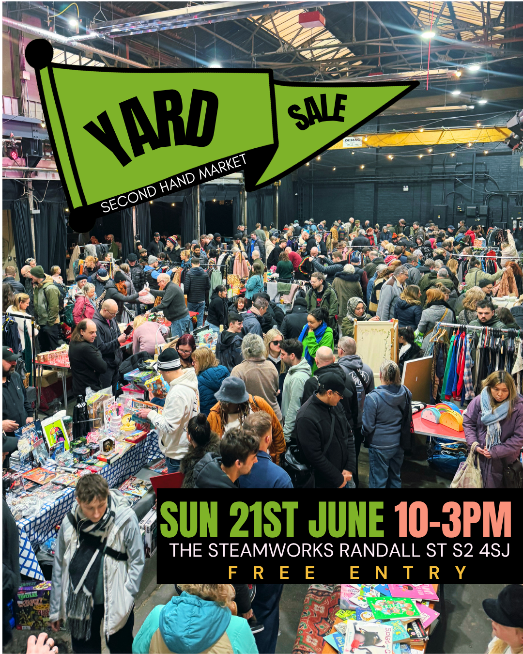 Yard Sale Pitch £18 - Sun 21st June